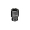 Grey Pneumatic 910MS Socket 1/4" Drive x 10mm Hex Size, 23mm Length, Impact Socket, Type II Shape