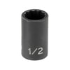 Grey Pneumatic 1116R Socket 3/8" Drive x 1/2" Hex Size, 1.18mm Length, Impact Socket, Type II Shape