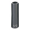Grey Pneumatic 1016D Socket Driver Bit Socket Driver Bit - 3/8in Drive x 1/2in Deep Length
