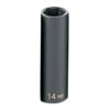 Grey Pneumatic 1014MD Socket 3/8" Drive x 14mm Hex Size, 65mm Deep Length, Impact Socket, Type II Shape