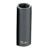 Grey Pneumatic 1016MD Socket 3/8" Drive x 16mm Hex Size, 65mm Deep Length, Impact Socket, Type II Shape