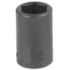 Grey Pneumatic 1107M Socket 3/8" Drive x 7mm 12-Point Size, 30mm Standard Length, Impact Socket, Type I Shape