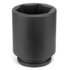 Grey Pneumatic 4072D Socket 1" Drive x 2-1/4" Hex Size, 3.94mm Deep Length, Impact Socket, Type III Shape
