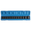 Grey Pneumatic 1412M Socket Set 14-Piece, 1/2" Drive 6-Point Size, Standard Length, Metric Impact Socket Set, with Case