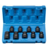 Grey Pneumatic 1319ET Socket Set External Star Impact Socket Set - 1/2 in. Drive, 9-Piece E10-E24, Alloy Steel
