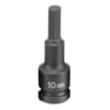 Grey Pneumatic 2910M Socket Driver Bit 1/2" Drive x 10mm Hex Size, 75mm Length, Impact Socket Driver Bit