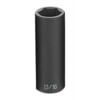 Grey Pneumatic 2026D Socket 1/2" Drive x 13/16" Hex Size, 3.27mm Deep Length, Impact Socket, Type II Shape