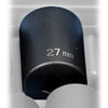 Grey Pneumatic 2127M Socket Impact Socket - 1/2 in. Drive, 27 mm, 12-Point, Standard, 12 Point