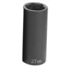 Grey Pneumatic 2027MD Socket 1/2" Drive x 27mm Hex Size, 90mm Deep Length, Impact Socket, Type II Shape
