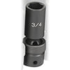 Grey Pneumatic 2024UD Socket 1/2" Drive x 3/4" Hex Size, 3.54" Deep Length, Universal Impact Socket