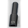 Grey Pneumatic 2112D Socket 1/2" Drive x 3/8" 12-Point Size, 3.27mm Deep Length, Impact Socket, Type I Shape