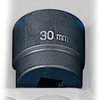 Grey Pneumatic 2030M Socket 1/2" Drive x 30mm Hex Size, 40mm Length, Impact Socket, Type III Shape