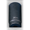 Grey Pneumatic 2030MD Socket 1/2" Drive x 30mm Hex Size, 90mm Deep Length, Impact Socket, Type III Shape