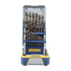 Hanson 3018006B Drill Bit Set 29-Piece TURBOMAX HSS Fractional Jobber Length Drill Bit Set