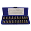 Hanson 53227 Screw Extractor Set 25- Piece 532 Series 1/8" through 7/8" Hex Head Multi-Spline Plastic Case Sets