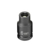 Grey Pneumatic 906MG Socket 1/4" Drive x 6mm Hex Size, 23mm Length, Magnetic Impact Socket, Type I Shape