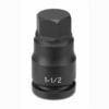 Grey Pneumatic 4920F Socket Driver Bit 1" Drive x 5/8" Hex Size, 3.94" Length, Impact Socket Driver Bit