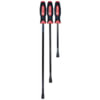 Mayhew Tools 61350 Pry Bar 3-Piece Curved Blade Screwdriver Style Pry Bar Tool Set with Textured Comfort Grips and Storage