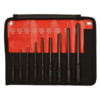 Mayhew Tools 62252 Air Tool Punch and Chisel Set 9-Piece Roll Pin Pilot Punch Kit with Heavy Duty Tension Pin Driver Hand