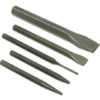 Mayhew Tools 90402 Air Tool Punch and Chisel Set 5-Piece Cold Chisel and Pointed Pin Punch Hand Tool Set Forged Heat Treated