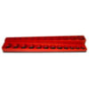 Mechanic's Time Savers SD3811 Socket Holder Red 24-Hole Shal/Deep 3/8" Socket Holder, 15/16" SAE or 24mm Metric