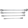 Mountain ex-pffgbxz-4pc Air Ratchet Wrench RF7 SAE Reversible Double Raised Box Ratcheting Wrench Set