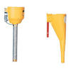 Justrite 11089 Multi-Purpose Funnel Bolt-On Poly Funnel with Galvanized Steel Hose for Type I Safety Cans
