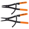 Lang 1487 Pliers 2-Piece Straight 0.120" Replaceable Tips Internal/External Locking Snap Ring Pliers Set
