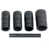 LTI Tools LT1230 Wheel Lug Nut Socket 5-Piece 1/2 In. Drive Dual Sided Flip Impact Socket Chrome Cap Lug Nut Remover Kit