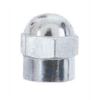 Haltec N-1202 Tire Valve Stem Cap Tire Valve Stem Cap - Chrome-Plated, Hex, for Standard Bore Valves