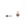 Haltec TV-6008 Tire Valve Stem Tire Valve Stem - Brass, 9/16" Effective Length, Fits 0.456" or 0.625" Valve Holes