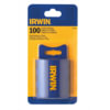 Irwin 2083200 Utility Knife Blade Set Traditional Carbon Utility Blades with Dispenser, 100 Pack