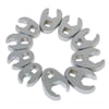 Sunex Tools 9710M Wrench Set 10-PC 3/8 in. Drive Metric Flare Nut Crowfoot Wrench Set in Fully Polished Drop-Forged Alloy