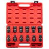 Sunex Tools 3690 Universal Joint Socket 3/8" Dr 12 Pt SAE Universal Impact Socket Set, 12Pc