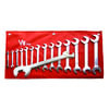 V8 Hand Tools 214 Wrench Angle Head Combo Wrench Set, Fractional, 14 pc.