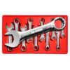V8 Hand Tools 8910 Wrench Set 10-Pieces Metric Stubby Combination Wrench Set, 10mm to 19mm, 12-Point