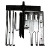 V8 Hand Tools 4210 Gear Puller 4-Pieces Straight Bar Puller Set, 10-Ton Capacity, 2-Way Crossarm