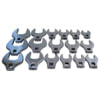 V8 Hand Tools 7917 Wrench Set 17-Pieces Metric Open End Crowfoot Wrench Set, 1/2-Inch Drive, 20mm to 46mm
