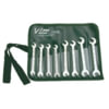 Vim Tools VM50 Wrench Set 8-Piece Metric Miniature Midget Ignition Open End Wrench Set Four to 9 mm