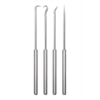 Ullman Devices PH-4 Hook and Pick Set 4-Pieces High Carbon Polished Steel Hook and Pick Set, Hex Handles