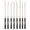 Ullman Devices CHP8-L Hook and Pick Set 8-Pieces Long 9-3/4 Inch Industrial Steel Hook and Pick Tool Pouch Set