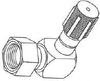 MEI 5559 A/C O-Ring Airsource Retrofit Adapter-1/4"90D Blu
