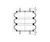 Triangle Suspension AS-4333 Suspension Air Spring Kit Triangle Air Spr - Triple Conv., Triangle Bellows # 6319, ContiTech