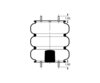 Triangle Suspension AS-4437 Suspension Air Spring Kit Triangle Air Spr - Triple Conv., Triangle Bellows # 6335, ContiTech