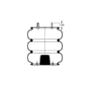 Triangle Suspension AS-4438 Suspension Air Spring Kit Triangle Air Spr - Triple Conv., Triangle Bellows # 6335, ContiTech