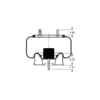 AS-8513 by TRIANGLE SUSPENSION - Triangle Air Spr - Rolling Lobe, Triangle Bellows # 6396, ContiTech Bellows # 10 10B-13