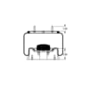 Triangle Suspension AS-8385 Triangle Air Spr - Rolling Lobe, Triangle Bellows # 6367, ContiTech Bellows # 11 10.5C-16