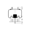 Triangle Suspension AS-8489 Suspension Air Spring Kit Triangle Air Spr - Rolling Lobe, Triangle Bellows # 6362, ContiTech