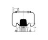 Triangle Suspension AS-8462 Suspension Air Spring Kit Triangle Air Spr - Rolling Lobe, Triangle Bellows # 6362, ContiTech