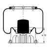 Triangle Suspension AS-8349 Suspension Air Spring Kit Triangle Air Spr - Rolling Lobe, Triangle Bellows # 6362, ContiTech